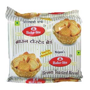 Bake- Lite Brown Toasted Bread 200 GM (1)