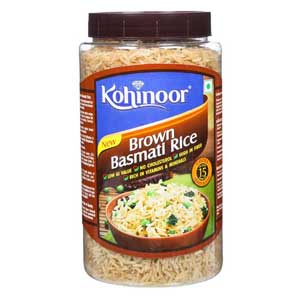 Kohinoor Brown Basmati Rice Jar1KG