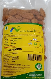 Badam-Almonds (Nourish Agro)100GM