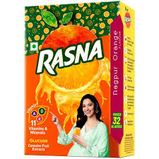 Rasna Instant Drink Mix Nagpur Orange Flavour20GM