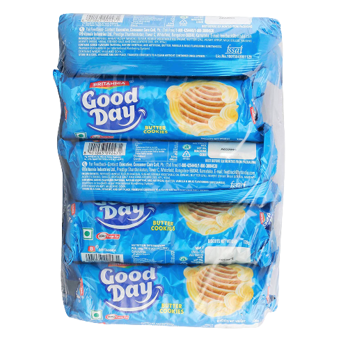 Britannia Good Day Butter Cookies 4+1 Combi Pack600GM