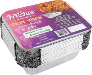 Freshee Quick-Pack Aluminium Container 250 Ml 10 PCS 1 PC (1)