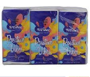 Freshee Positive Vibes Pocket Hankies 3Ply 10 Sheets 1 PC (1)