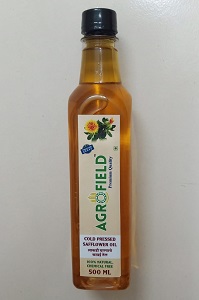 Kardai ( Safflower ) Cold Pressed Oil (Agrofield)500ML