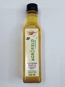 Til ( Sesame) Oil Cold Pressed (लाकडी घाणा) Agrofield 250 ML (1)