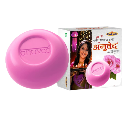 Anuved Pahadi Gulab Soap125GM