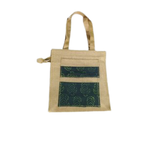 Jute Tiffin Bag2 (Green)(Seva Sahyog Ngo) 1 PC (1)