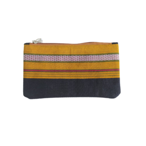 Khan Clutch (Black With Orange) 1 PC (1)