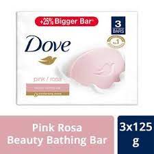 Dove Pink/Rosa Beauty Bathing Bar Combo375GM