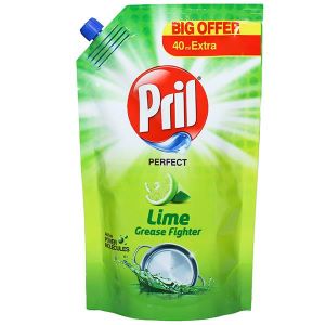 Pril Lime Liquid Dishwash Pouch 145 ML (1)